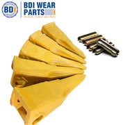 BDI Wear Parts 23 230 Series 230T Bucket Teeth Replacement Teeth for Bobcat Bucket Tooth with 23p Flex Pin for Hensley Excavator - 10 Pack