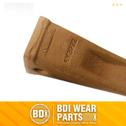 6Y3222 Caterpillar Bucket Teeth with Pins and Retainer Clips, CAT Style 6Y-3222 Long Tip J225 Replacement Dirt Tooth for Excavator - 1PK