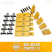BDI wear Parts 6737322Y Assembly Bobcat Style Bucket Teeth/Adapter/Felx Pin/Bolt and Nut (5)