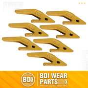 BDI Wear Parts Assembly U43792 Bucket Tooth Adapter +23 230 Bucket Teeth with TF23P Flex Pins Weld on Bucket Teeth for 23 & 230 Series Skid Steer Loaders and Excavators- 7PK
