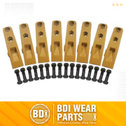 BDI Wear Parts 6684447 Trenching Bucket Teeth, Bobcat Style Skid Steer Backhoe Bolt On Tooth Unitooth - 8PK