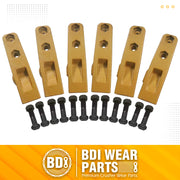 BDI Wear Parts 6684447 Trenching Bucket Teeth, Bobcat Style Skid Steer Backhoe Bolt On Tooth Unitooth - 6PK