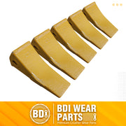 BDI Wear Parts Assembly U43792 Bucket Tooth Adapter +23 230 Bucket Teeth with TF23P Flex Pins Weld on Bucket Teeth for 23 & 230 Series Skid Steer loaders and excavators- 5 PK