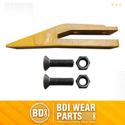 1358203 Bucket Teeth 6Y6335 Caterpillar Style Backhoe Loader / Excavator Unitooth with Bolts and Nuts - 1 Set