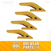 BDI Wear Parts Assembly U43792 Bucket Tooth Adapter +23 230 Bucket Teeth with TF23P Flex Pins Weld on Bucket Teeth for 23 & 230 Series Skid Steer Loaders and Excavators- 4PK