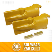 BDI Wear Parts V23SYL 23SYL V23 V Style Bucket Digging Teeth Tooth W/ V23PN Flex Pins -2PK