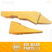 BDI Wear Parts 6737322Y, Assembly Bobcat Style Bucket Teeth 6737325 / Adapter 6737324 / Flex Pin 6737326/ Bolt and Nut (1 Set)