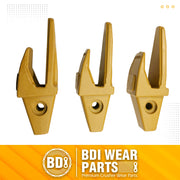 6Y3254 Teeth Adapter fits for Caterpillars J250 Excavator 1U3252 Teeth Bucket Tooth for Hensley Style Bucket Teeth - 3 Pack