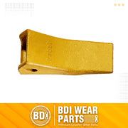 BDI WEAR PARTS 230SP Casting Backhoe Bucket Teeth with TF23P Flex Pins for 23 & 230 Series Skid Steer Loaders and Excavators - 1PK