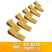 BDI Wear Parts Assembly U43792 Bucket Tooth Adapter +23 230 Bucket Teeth with TF23P Flex Pins Weld on Bucket Teeth for 23 & 230 Series Skid Steer loaders and excavators- 10 PK