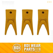 BDI Wear Parts Assembly 230X156 Backhoe Shank / X156WTL Bucket Teeth / P156 Roll Pins Bobcat Skid Steer Caterpillar Style for Mini Excavator - 3 Set
