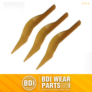 BDI Wear Parts 132-4720 1324720 Bucket Teeth for Caterpillar Aftermarket Teeth fit Skidsteer CAT Loaders Excavators - 3pk