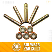 BDI Wear Parts Bucket Teeth Pins 8E6358 and 8E6359 Retainers Fits Cat J350 Caterpillar Style 1U3351 1U3352 Series Tooth - 5 PK