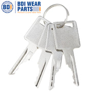 BDI wear-Resistant Parts 6693241 Ignition Key Compatible with Bobcat Skid Steer Loader S530 S550 S570 S650 S590 S630 S750 S770 S850 A220 A300 T110 T140 T180 T190 T200 T250 T300 T320 T450 T550 T590