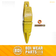 BDI Wear Parts Assembly Adapter 119-3204 Bolt On Shank / 1U3202TL Excavator Bucket Teeth/Pin 8E6208 Retainer 8E6209, Caterpillar Bucket Tooth J200 Series - 1 Set