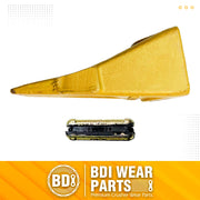 6737325 1 Pack Bobcat Style Dirt Digging Bucket Teeth/Tooth & 1 Pack 6737326 FlexPins (1-Yellow)