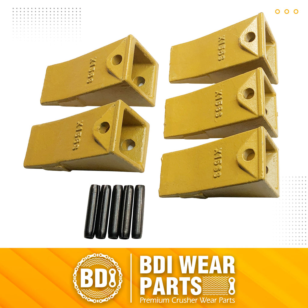 BDI Wear Parts 5 PACK Bucket Teeth for Skid Steering and Small Excavat