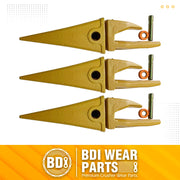 BDI Wear Parts Assembly Bucket Teeth 1U3252 / Adapter 6Y3254 / Pins for Caterpillars J250-3 Set