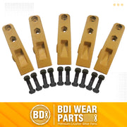 BDI Wear Parts 6684447 Trenching Bucket Teeth, Bobcat Style Skid Steer Backhoe Bolt On Tooth Unitooth - 5 PK