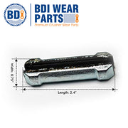 BDI Wear Parts 23 230 Series 23TL Bucket Teeth Replacement Teeth for Bobcat Bucket Tooth with 23p Flex Pin for Hensley Excavator - 10 Pack