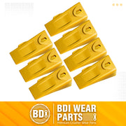 7 Pack 6737325 Bobcat Style Dirt Digging Bucket Teeth/Tooth with 6737326 FlexPins