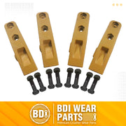 BDI Wear Parts 6684447 Trenching Bucket Teeth, Bobcat Style Skid Steer Backhoe Bolt On Tooth Unitooth - 4 PK
