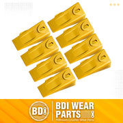 8 Pack 6737325 Bobcat Style Dirt Digging Bucket Teeth/Tooth with 6737326 Flex Pins