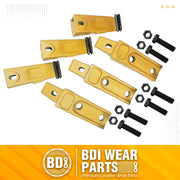 BDI Wear Parts 6737322Y, Assembly Bobcat Style Bucket Teeth 6737325 / Adapter 6737324 / Flex Pin 6737326/ Bolt and Nut (3 Set)
