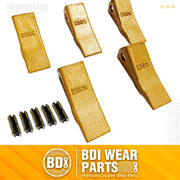 BDI Wear Parts 5 Pack 230S Bucket Teeth Assembly 23TF Set of 5 Medium Wear Weld On Shank