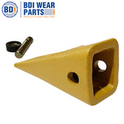 BDI Wear Parts 1U3202 1 Pack Caterpillar Style General Purpose Dirt Excavator Bucket Teeth Long Tip with Pins and Retainers