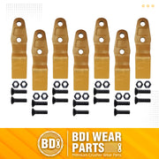 BDI Wear Parts 132-4720 1324720 Bucket Teeth for Caterpillar Aftermarket Teeth fit Skidsteer CAT Loaders Excavators w/Bolts and Nuts - 7PK