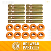 6Y3228 Pins & 8E6259 Retainers Fits CAT Style 6Y3222 Bucket Teeth J225 - 10 Set