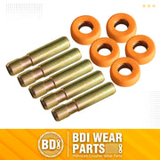 6Y3228 Pins & 8E6259 Retainers Fits CAT Style 6Y3222 Bucket Teeth J225 - 5 Set