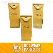 BDI Wear Parts Bucket Teeth for Skid Steering and Small excavators, X156S Bucket Teeth + P156 Roll Pin (3 PACK)