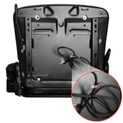 BDI Wear Parts Tractor Seat, Universal Fold Down Forklift Tractor Seat with Adjustable Backrest Angle, Armrests and Safety Belt for Tractor,Mower,Skid Loader,Telehandler,Backhoe,Excavator