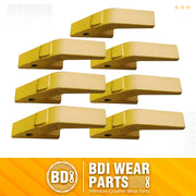BDI Wear Parts Assembly U43792 Bucket Tooth Adapter, 230S Bucket Teeth with TF23P Flex Pins Weld on Bucket Teeth for 23 & 230 Series Skid Steer Loaders and Excavators- 7PK
