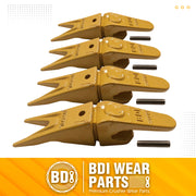 BDI Wear Parts Assembly 230X156 Backhoe Shank / X156WTL Bucket Teeth / P156 Roll Pins Bobcat Skid Steer Caterpillar Style for Mini Excavator - 4 Set