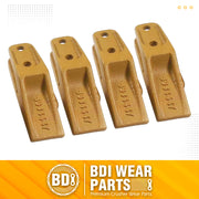 BDI Wear Parts 6684447 Trenching Bucket Teeth, Bobcat Style Skid Steer Backhoe Bolt On Tooth Unitooth - 4 PK