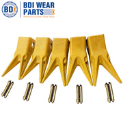 BDI Wear Parts 230WT 23FP 5 Pack Twin Tiger Bucket Teeth Felxpins 230 Series Adapter OEM BDI Tooth