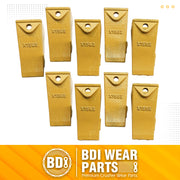 BDI Wear Parts Bucket Teeth for Skid Steering and Small excavators, X156S Bucket Teeth + P156 Roll Pins (9 PACK)
