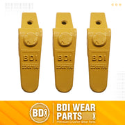 BDI Wear Parts Assembly 230X156 Backhoe Shank / X156L Bucket Teeth / P156 Flex Pin Bobcat Skid Steer Caterpillar Style for Mini Excavator - 3 Set