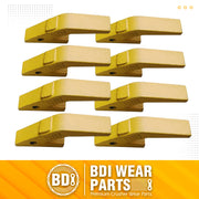 BDI Wear Parts Assembly U43792 Bucket Tooth Adapter, 230S Bucket Teeth with TF23P Flex Pins Weld on Bucket Teeth for 23 & 230 Series Skid Steer Loaders and Excavators- 8PK