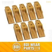 BDI Wear Parts 6684447 Trenching Bucket Teeth, Bobcat Style Skid Steer Backhoe Bolt On Tooth Unitooth - 9PK