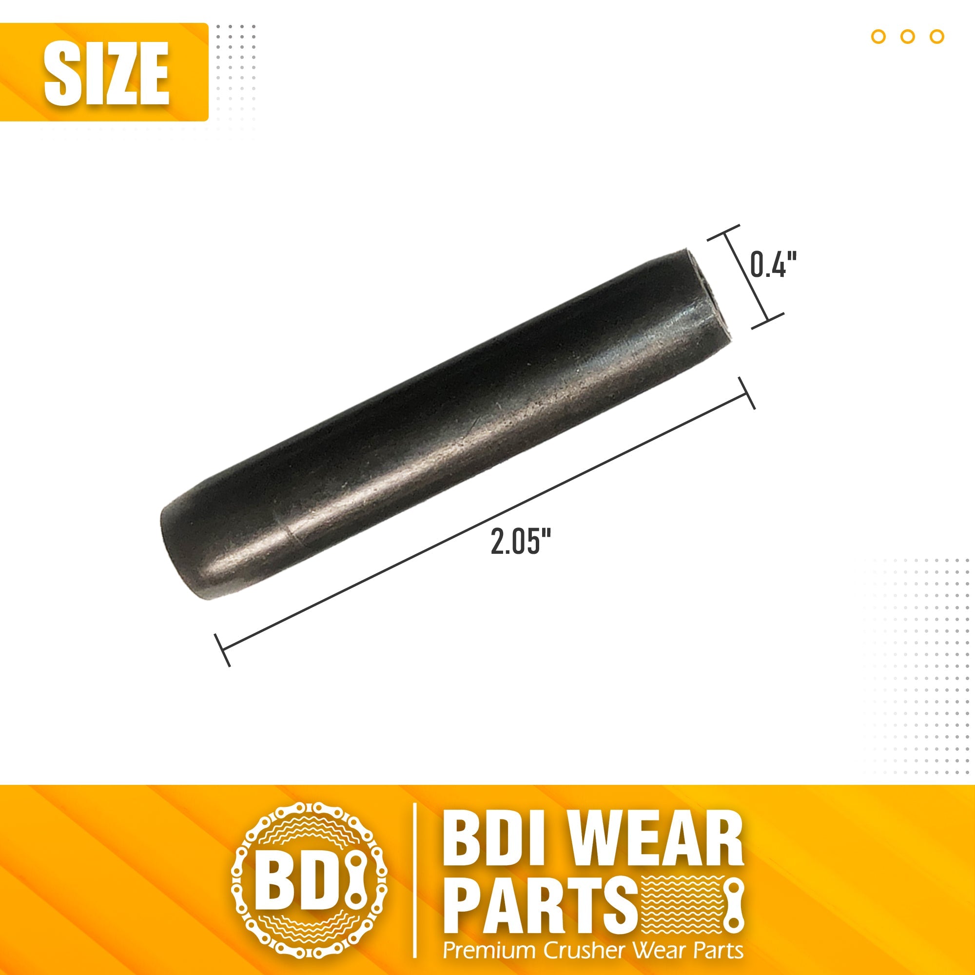 BDI Wear Parts Bucket Teeth P156 Roll Pins Compatible with Backhoe/Skid/Hensley X156 X156S X156L X156T X156TWL Tooth 5 Packs