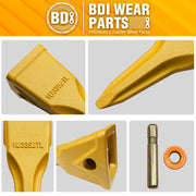 BDI Wear Parts 5PACK 1U3352TL, Single-Pointed Rock Tooth of Excavator Bucket with pin Suitable for Cat J350 Series