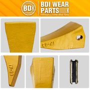BDI Wear Parts TF23D D23P 10 Pack Bucket Teeth Claw Backhole Long Flexpins for Deere Case