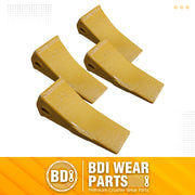 BDI Wear Parts Assembly U43792 Bucket Tooth Adapter +23 230 Bucket Teeth with TF23P Flex Pins Weld on Bucket Teeth for 23 & 230 Series Skid Steer Loaders and Excavators- 4PK