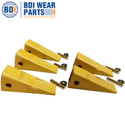 BDI Wear Parts 1U3202 5 Pack Caterpillar Style General Purpose Dirt Excavator Bucket Teeth Long Tip with Pins and Retainers