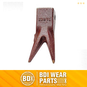 BDI Wear Parts Assembly U43792 Bucket Tooth Adapter +23 23WTL Bucket Teeth with TF23P Flex Pins/Weld on Bucket Teeth Compatible with Hensley Excavator - 1 Set