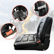 BDI Wear Parts Universal Forklift Seat, Tractor Seat w/Adjustable Angle Back, Micro Switch and Slide, for Tractor, Mower, Skid Loader, Telehandler, Backhoe, Excavator Dozer
